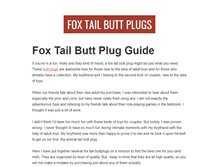 Tablet Screenshot of foxtailbuttplug.net