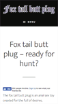 Mobile Screenshot of foxtailbuttplug.com